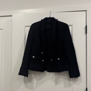 Express sz LG blk tweed Black Women's Blazer